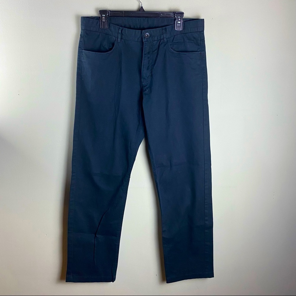 Calvin Klein Men's Black Denim Cotton Spandex Blend Full Length Jeans Size 34/32